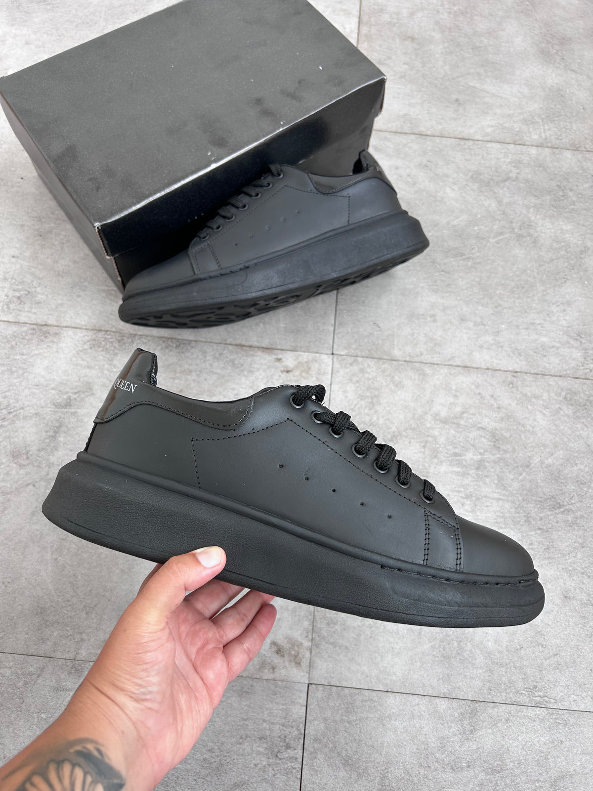 Tênis Alexander Mcqueen Preto Couro AllBlack