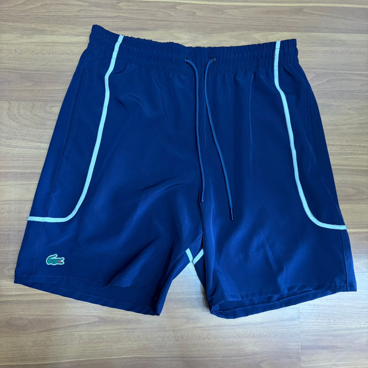 Shorts Grife Lacoste Azul Marinho Ultradry