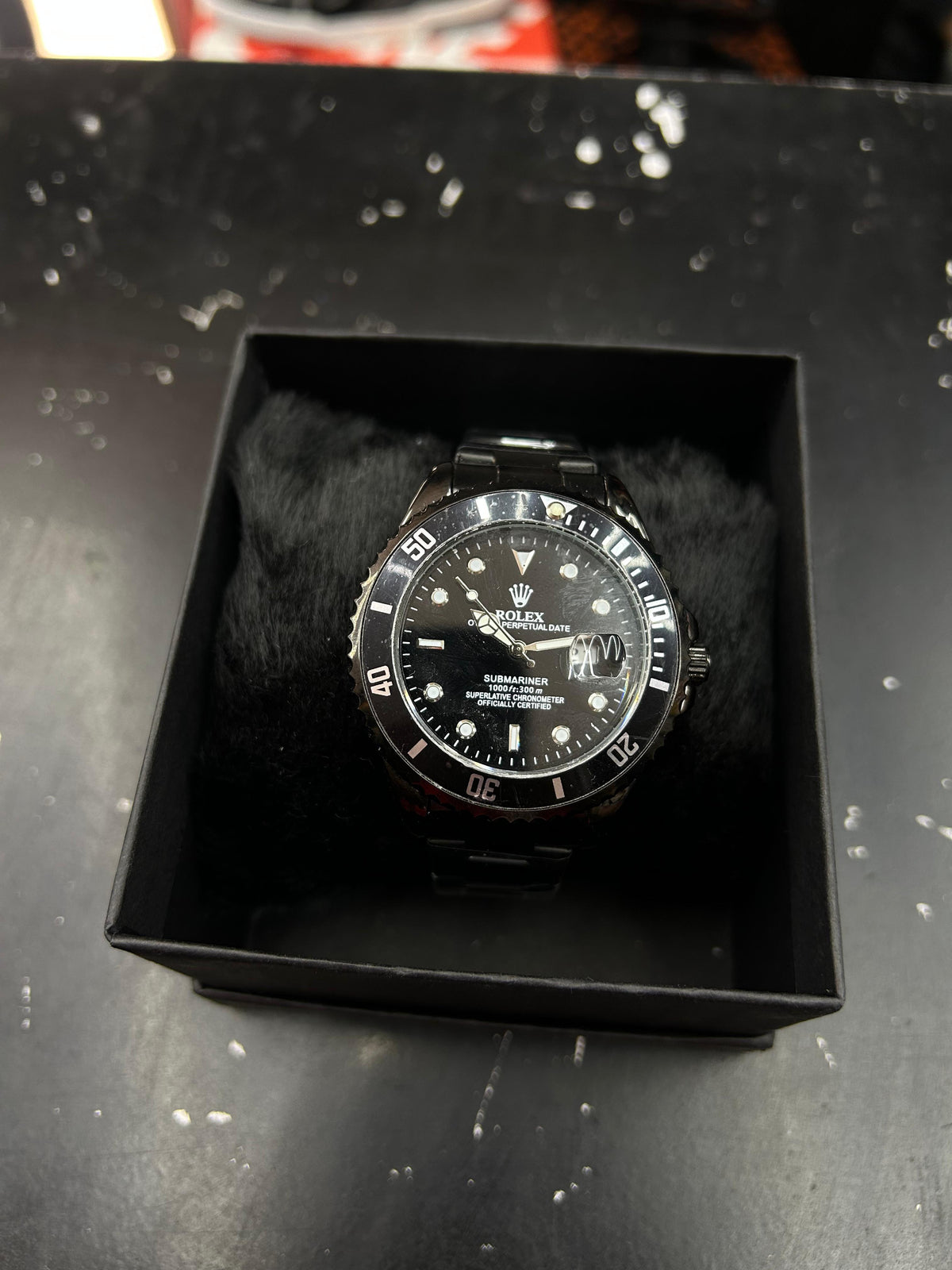 Relógio Rolex Submariner Obsidian Fullblack Preto