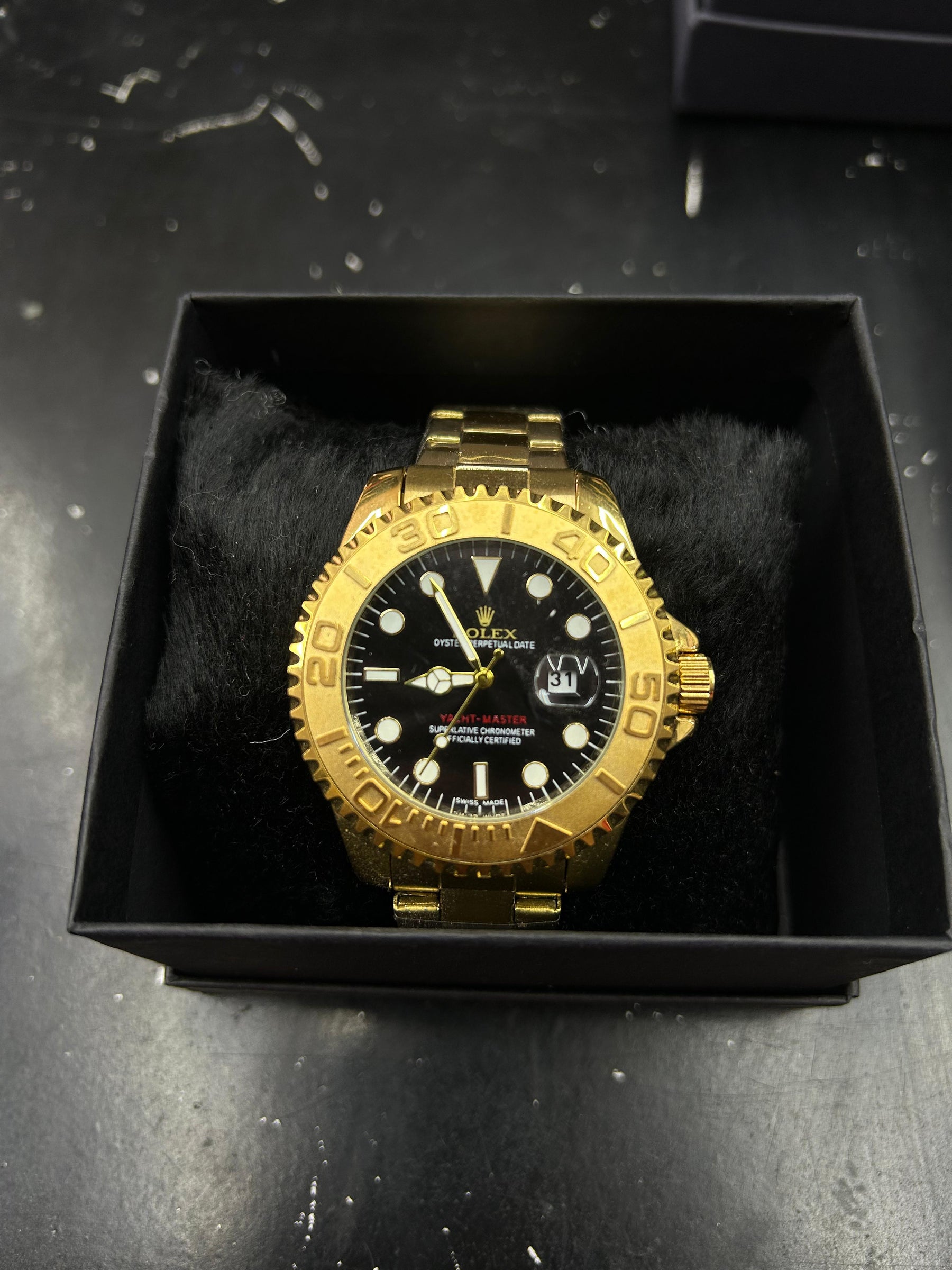 Relógio Submariner Daytona Date-Just Yatch Master Dourado