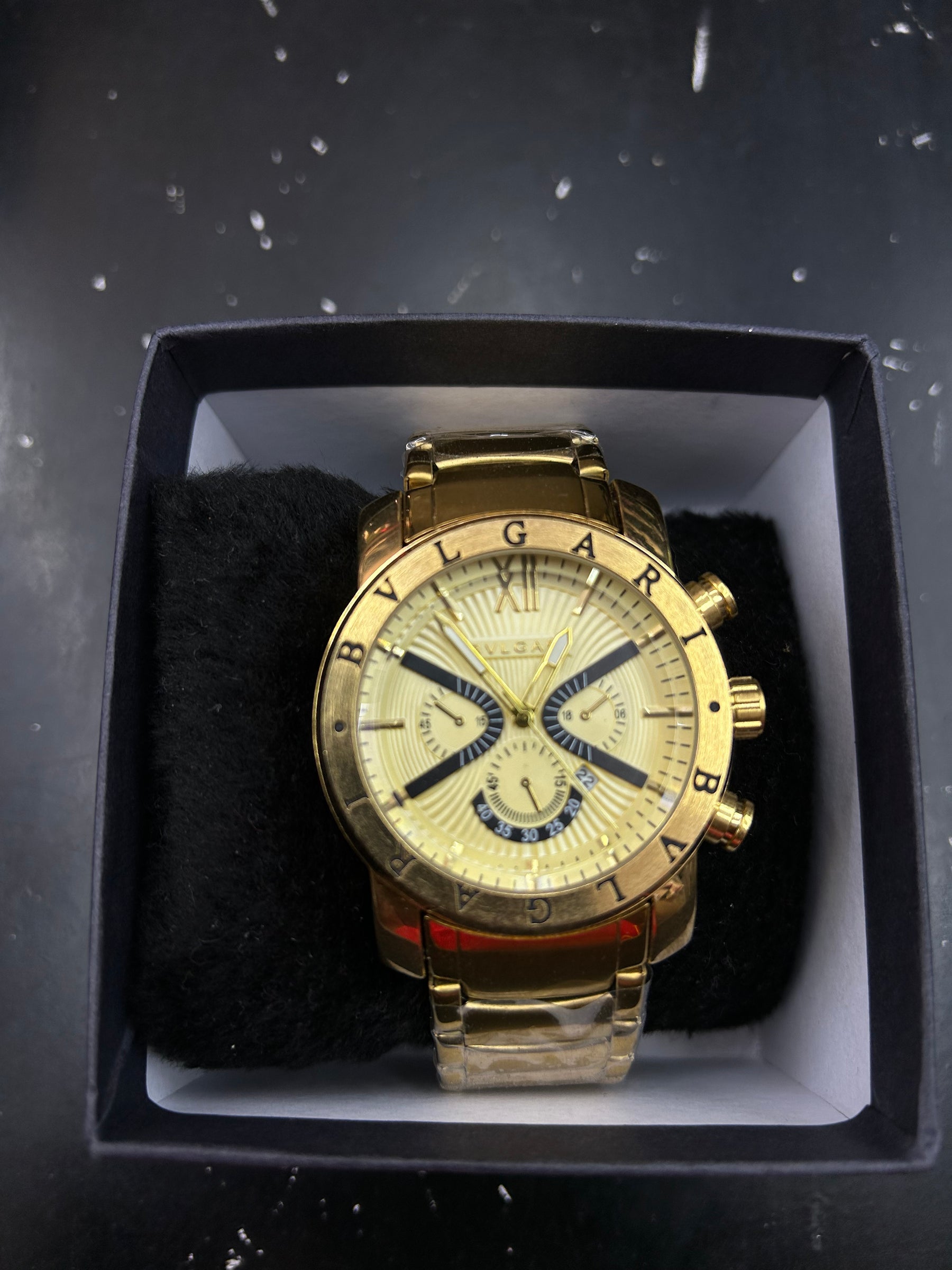 Relógio Bvulgari Gold Full ThreeClock Dourado