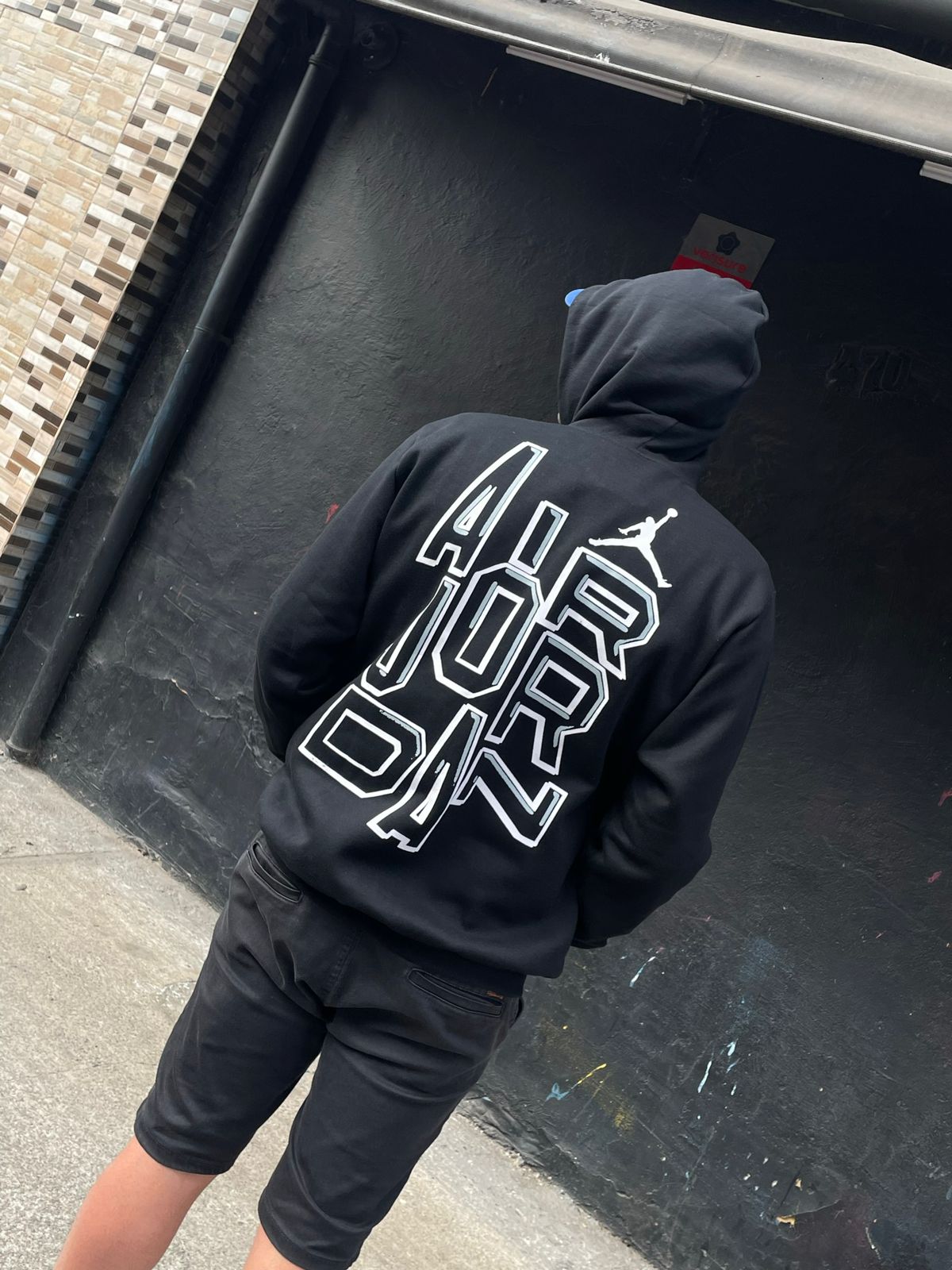 Blusa Moletom Com Capuz Air Jordan Preto