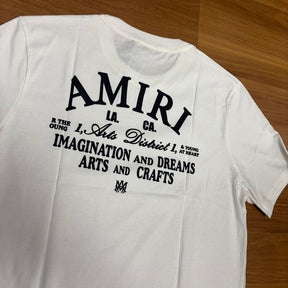 Camiseta Premium Amiri Arts Dishied Branco