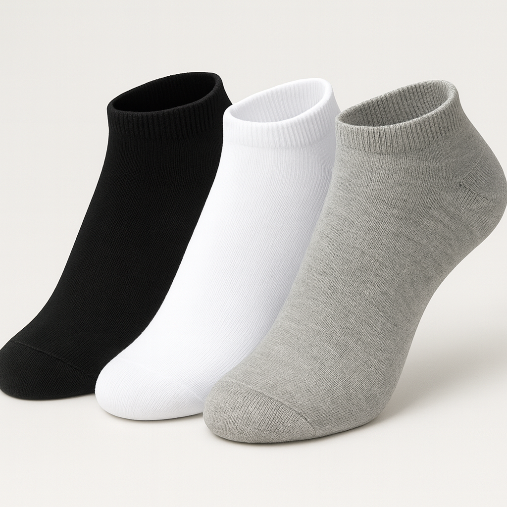 Kit 3 Pares Meia Soquete Sortidas 38 até 43