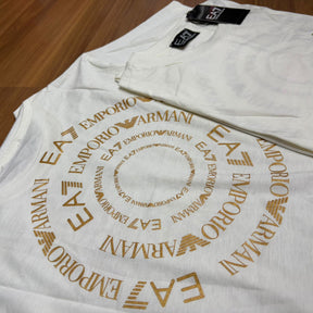 Camiseta Premium Branco EA7 Empório Armani Circular