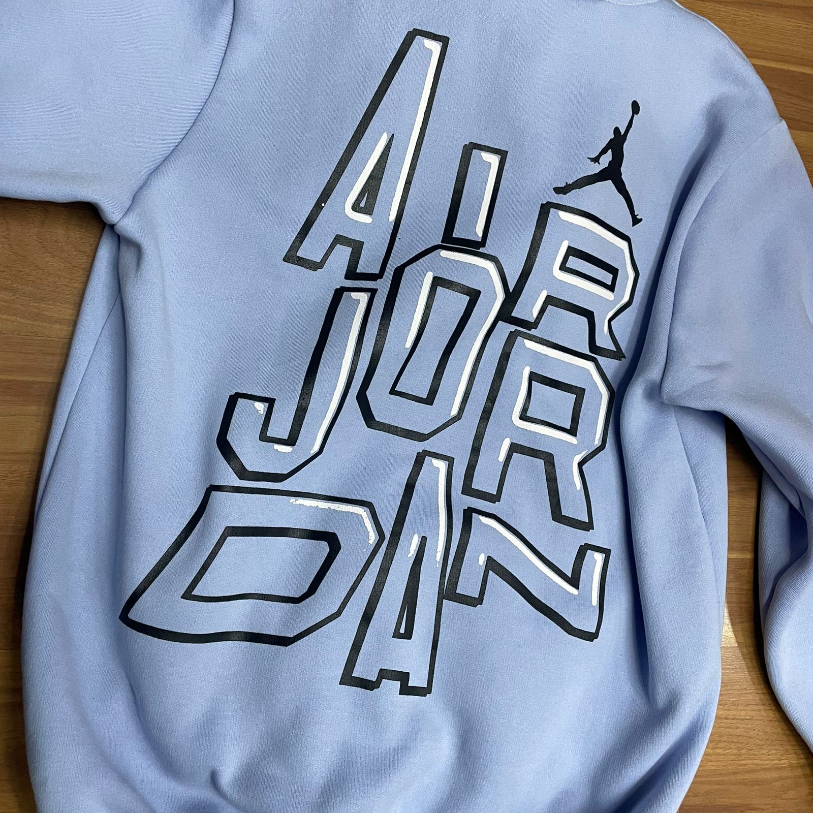 Blusa Moletom Jordan Azul Bebê