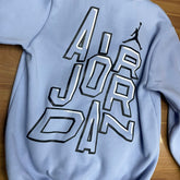 Blusa Moletom Jordan Azul Bebê