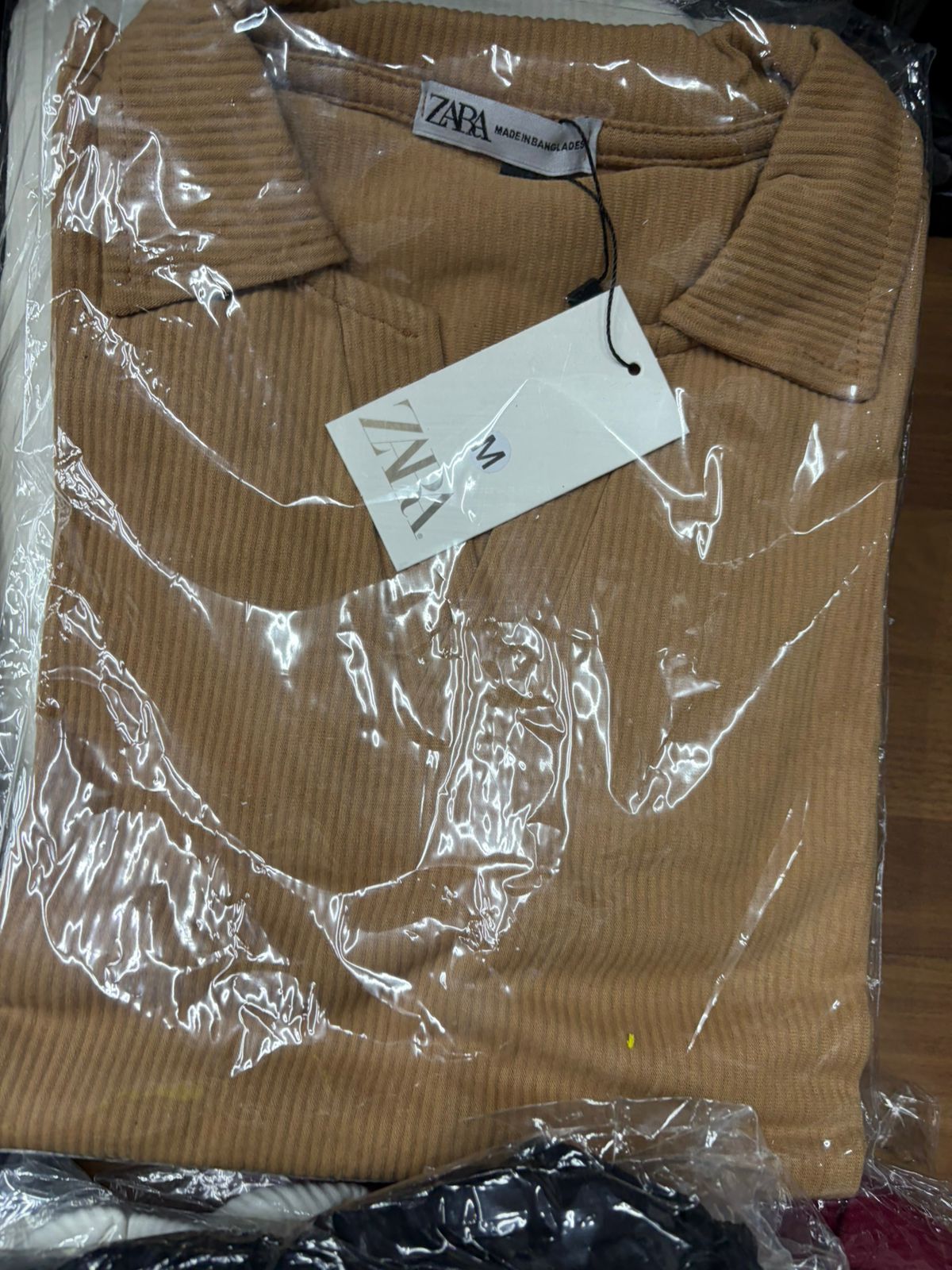 Polo Canelada Zara Marrom