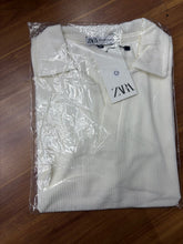 Polo Canelada Zara Branca