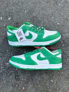 Tênis Nike Dunk Low Verde e Branco Bicolor Streetwear