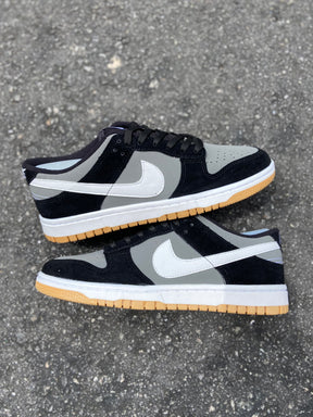 Tênis Nike Dunk Low Preto Cinza Solado Gum Streetwear Premium