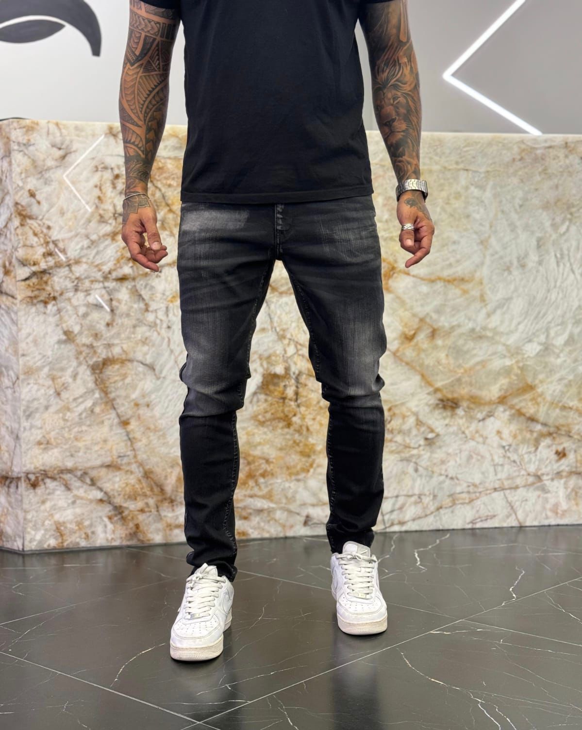 Calça Jeans Jogador Black Storm Denim
