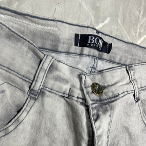 Calça Jeans Básica Branca Acinzentado Boss