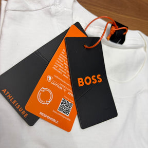 Camiseta Premium Boss Branca Estampa Azul Degradê