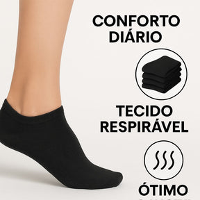 Kit 3 Pares Meia Soquete Sortidas 38 até 43