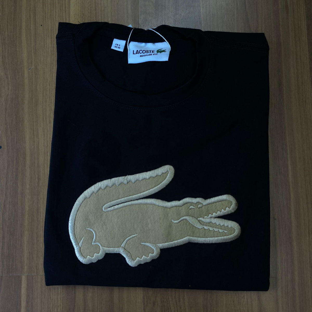 Camiseta Grife Lacoste Big Croc Preta