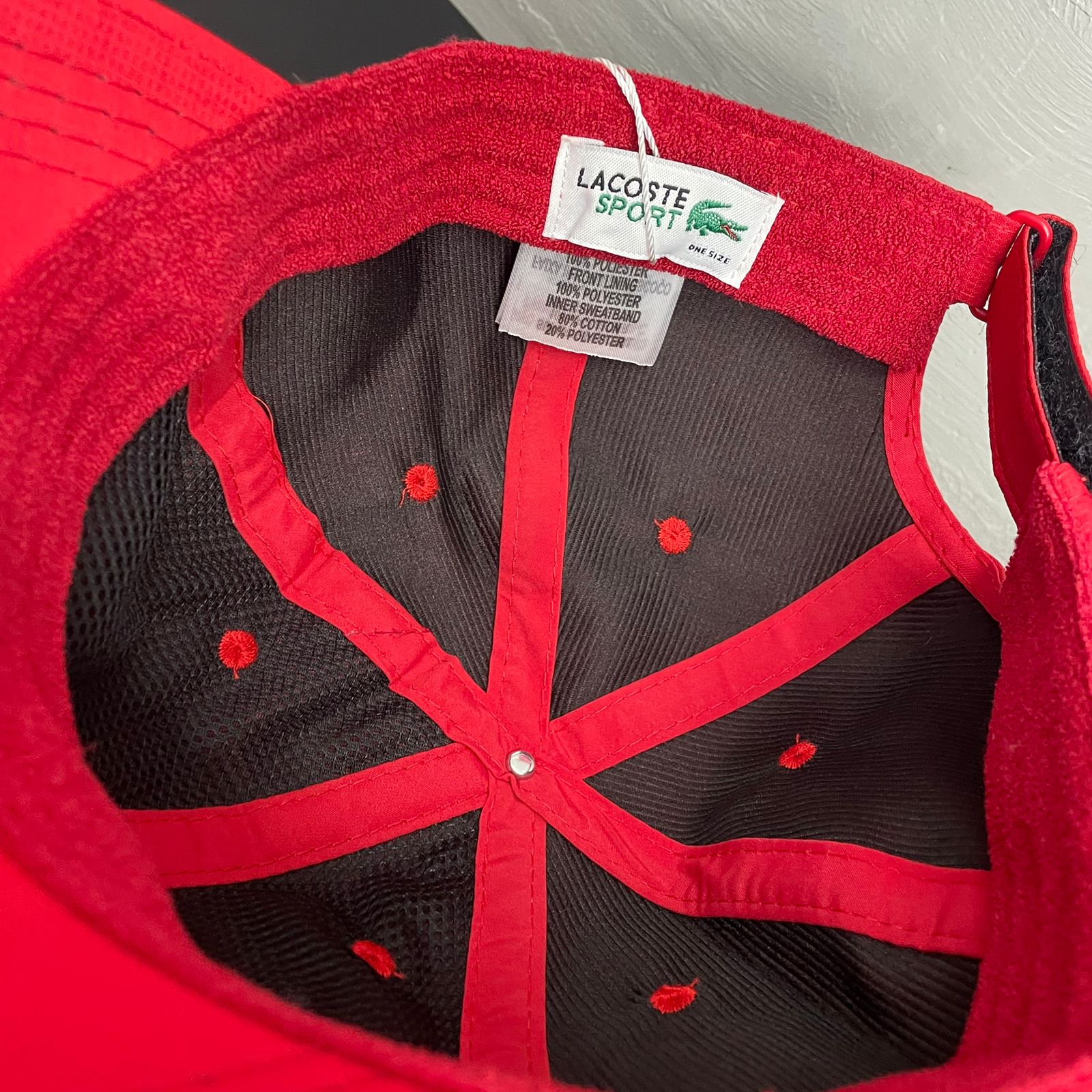 Boné Lacoste Sport Vermelho