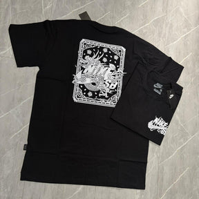 Camiseta Grife NIKE Preta com Logotipo Estilizado Branco
