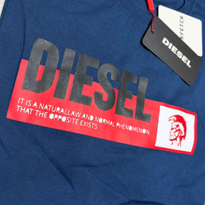 Camiseta Diesel Azul Marinho com Estampa Statement
