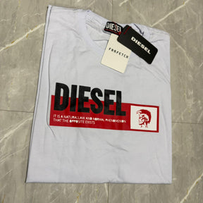 Camiseta Diesel Branca com Estampa Statement