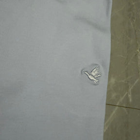 Camiseta Grife BROOKSFIELD branca  com Pássaro Bordado