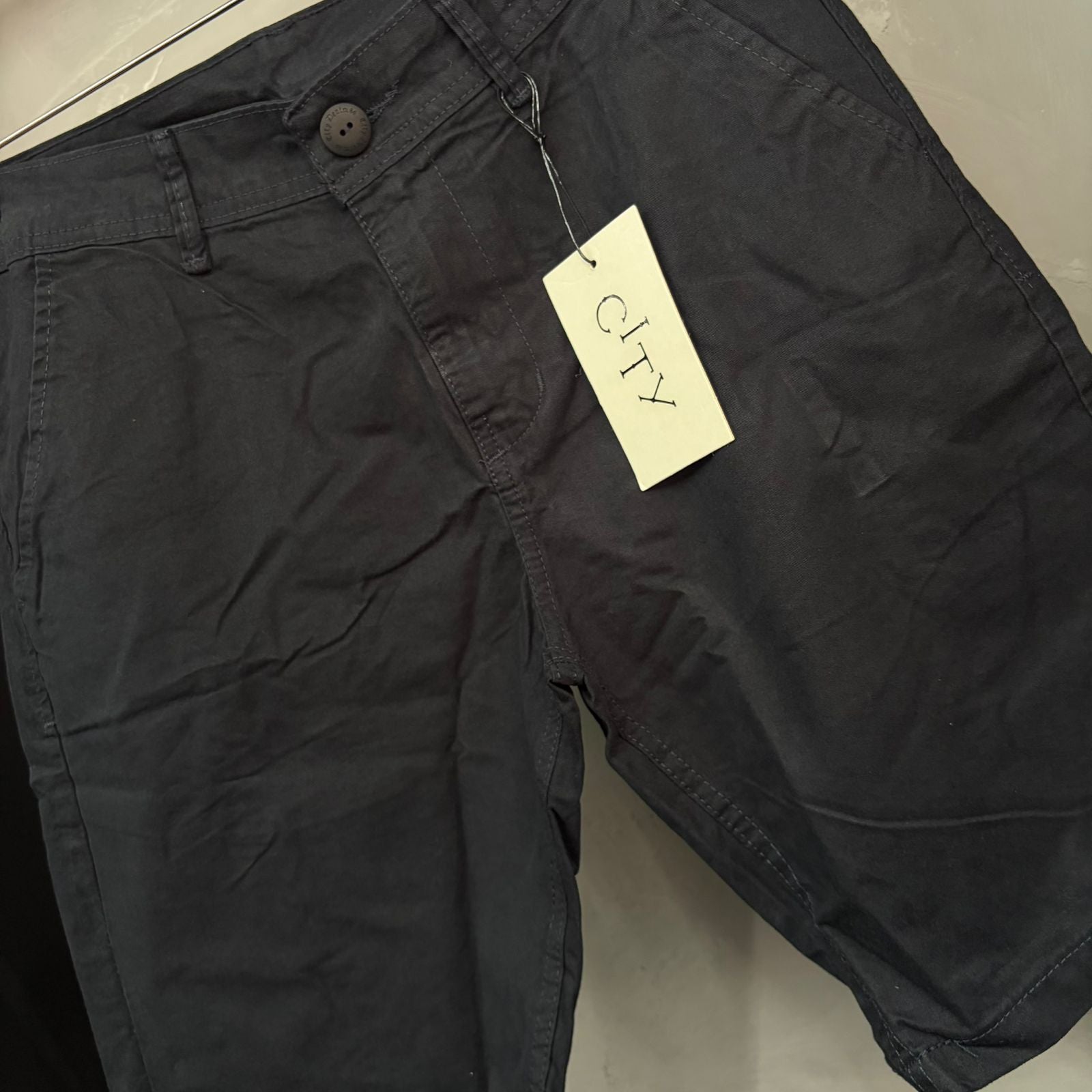 Bermuda Alfaiataria Preta City Denim
