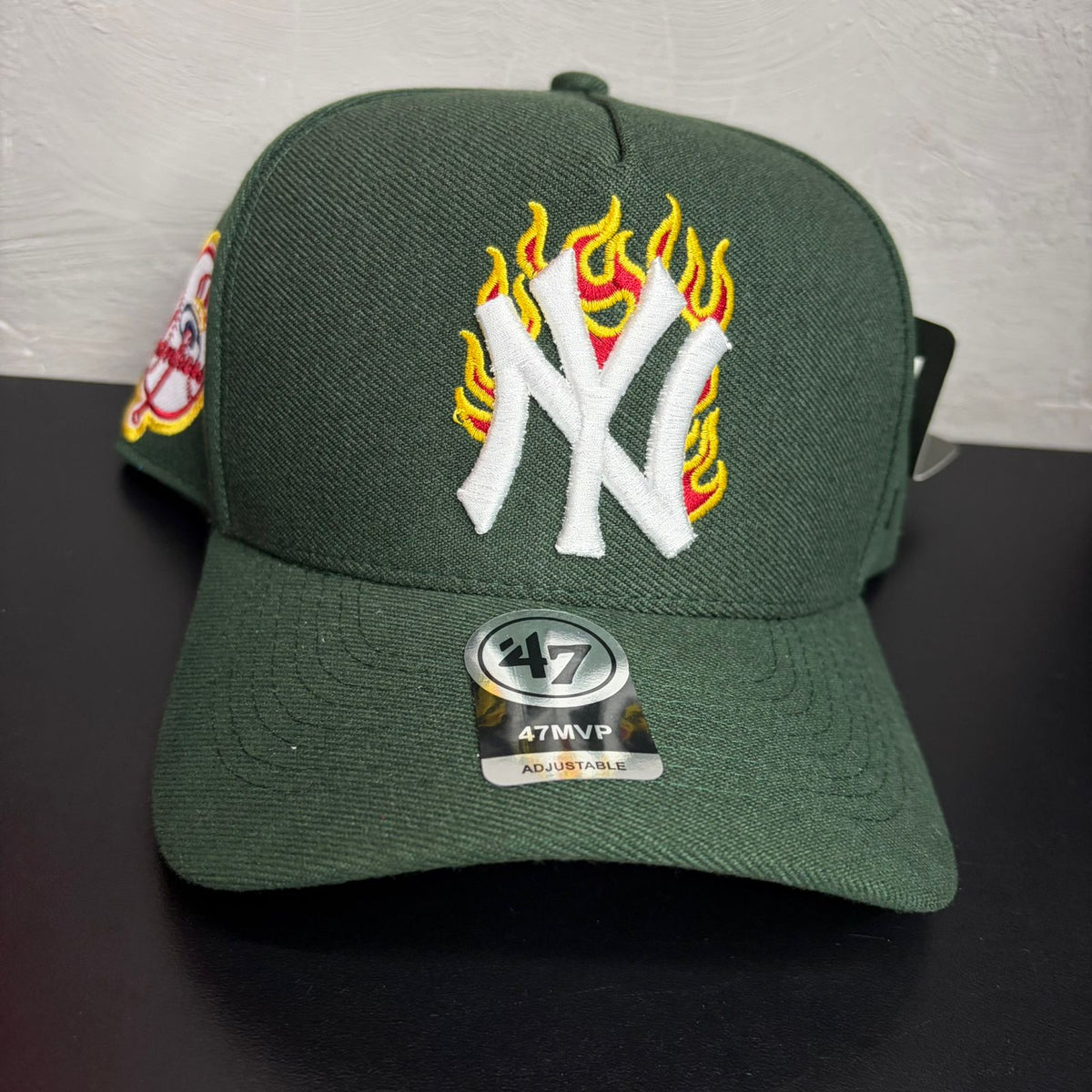 Boné NY Yankees Fire Verde Escuro