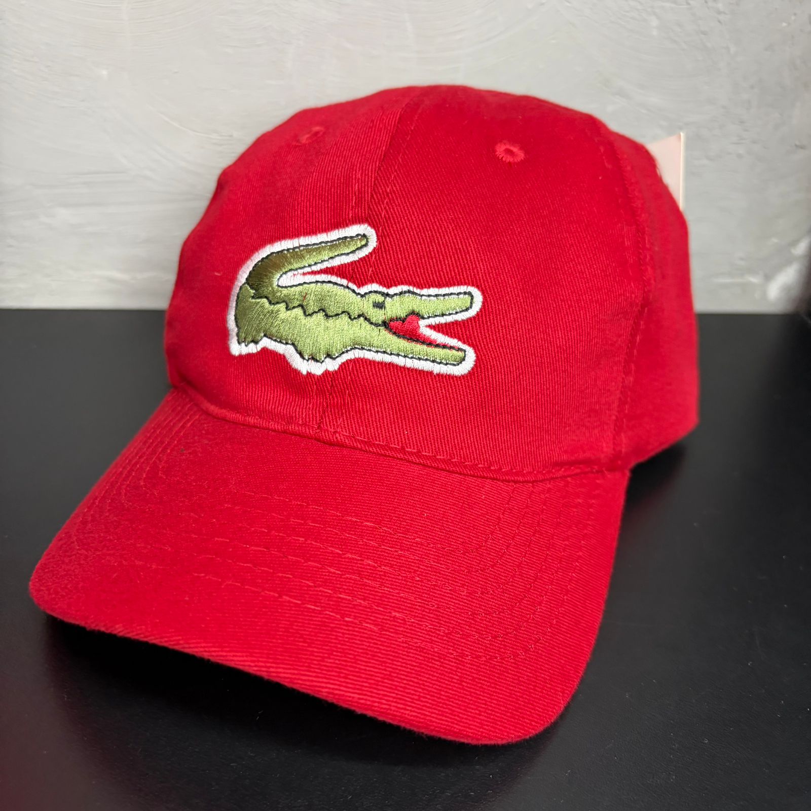 Boné Lacoste Big Croc Vermelho
