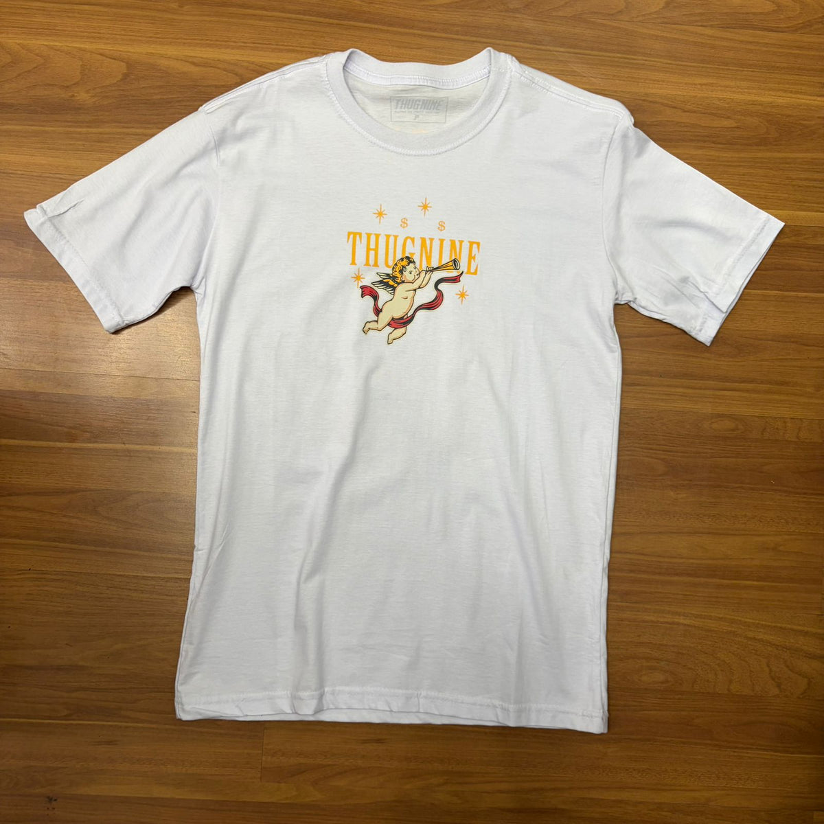 Camiseta Grife ThugNine Angels Branca