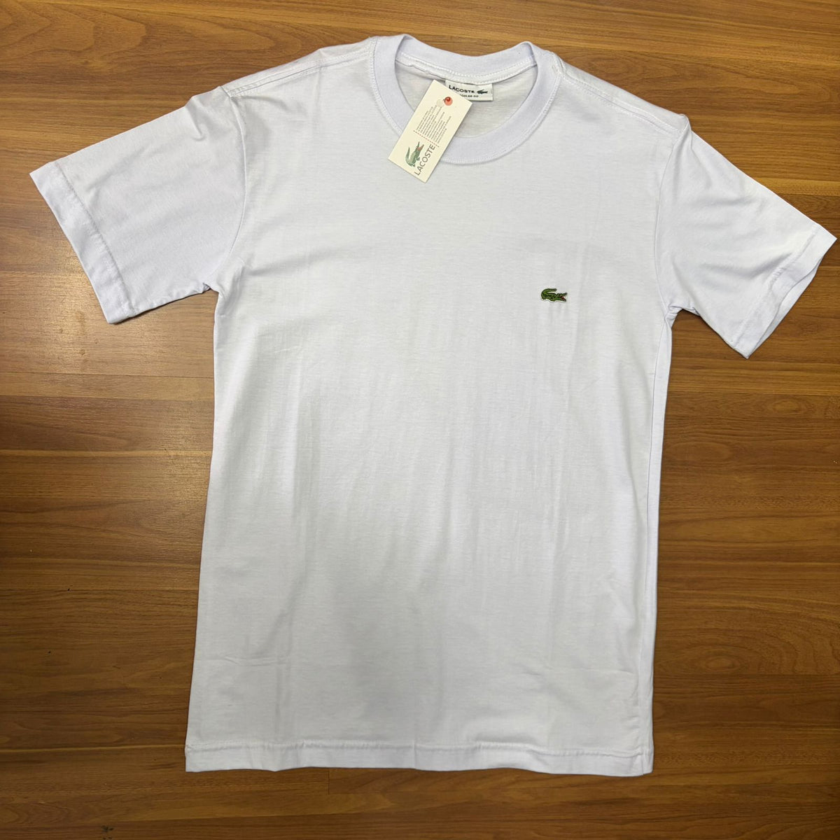 Camiseta Grife Lacoste Básica Branca