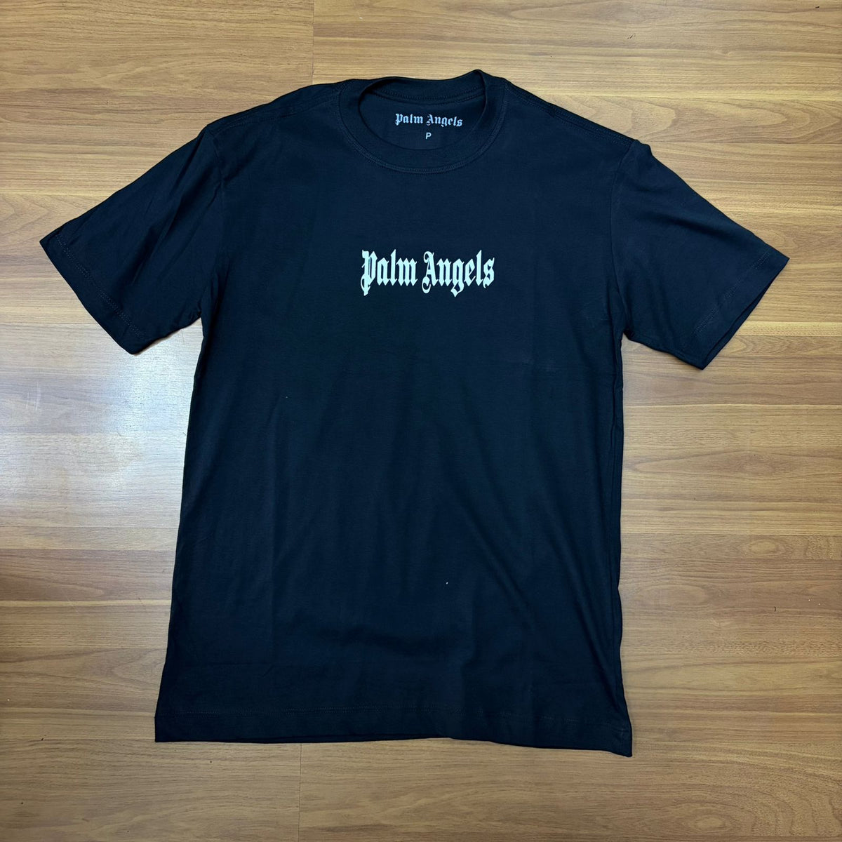 Camiseta Grife Palm Angels Preta Estampa Atrás Asa