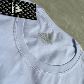 Camiseta Grife Adidas Estampa Escrita Branca