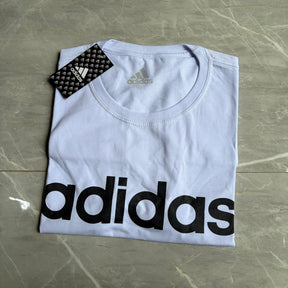 Camiseta Grife Adidas Estampa Escrita Branca
