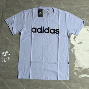 Camiseta Grife Adidas Estampa Escrita Branca