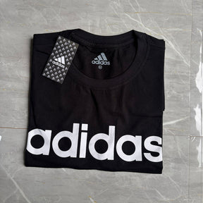 Camiseta Grife Adidas Estampa Escrita Preta