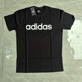 Camiseta Grife Adidas Estampa Escrita Preta