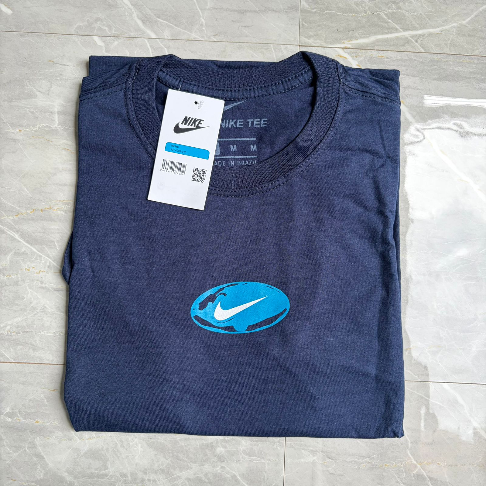 Camiseta Grife Nike Sport WorldWide Azul Marinho