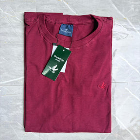 Camiseta Grife Brooksfield Básica Vinho