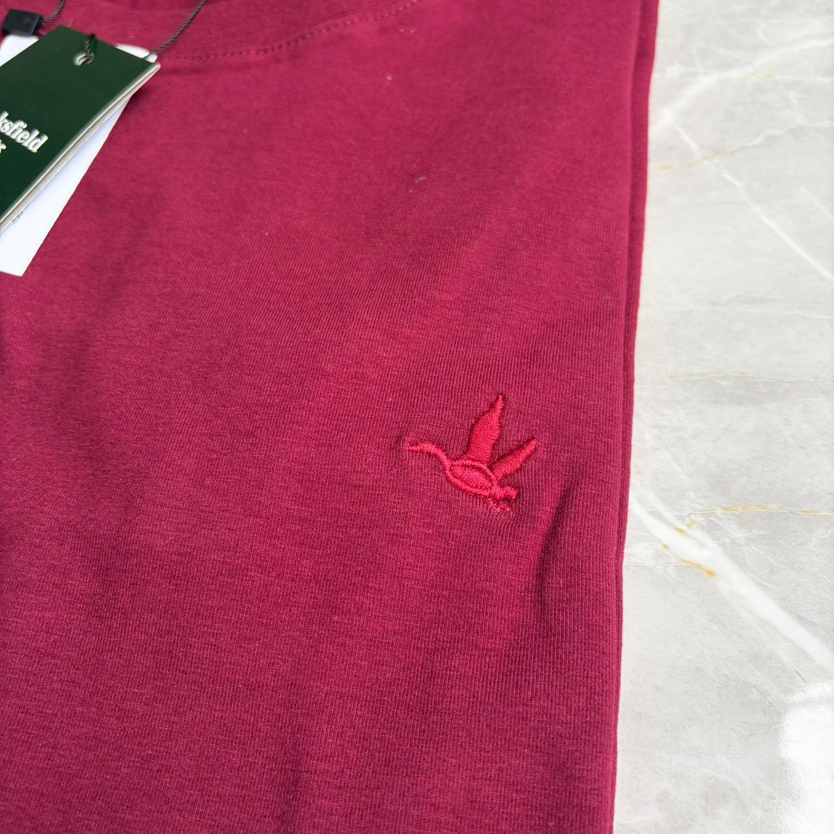 Camiseta Grife Brooksfield Básica Vinho