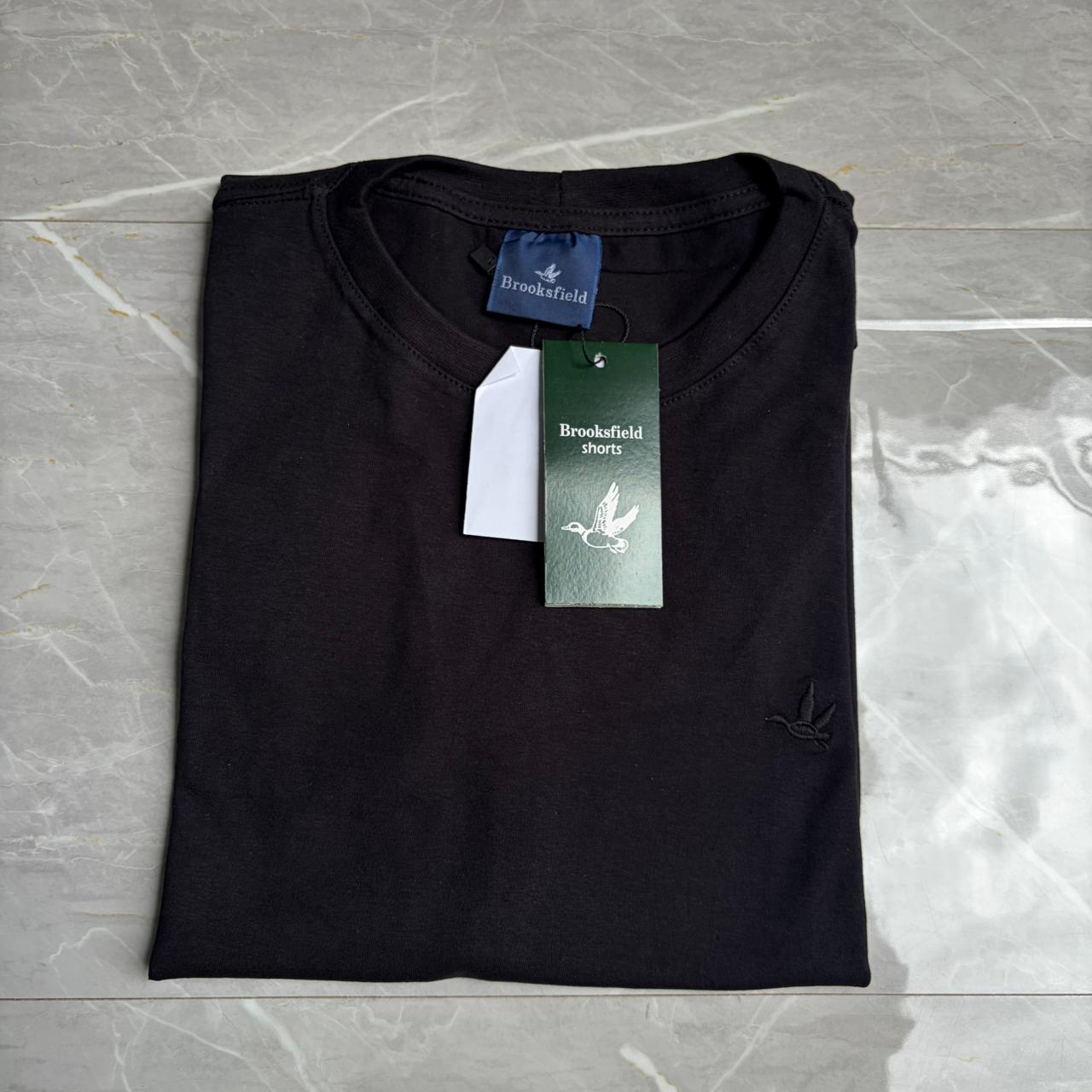 Camiseta Grife Brooksfield Básica Preta