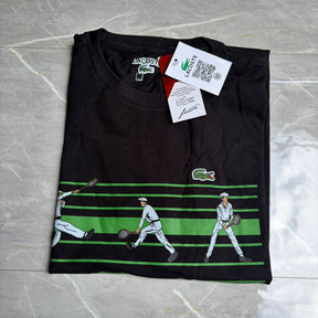 Camiseta Grife Lacoste Tennis X Novak Djokovic Preta com Verde