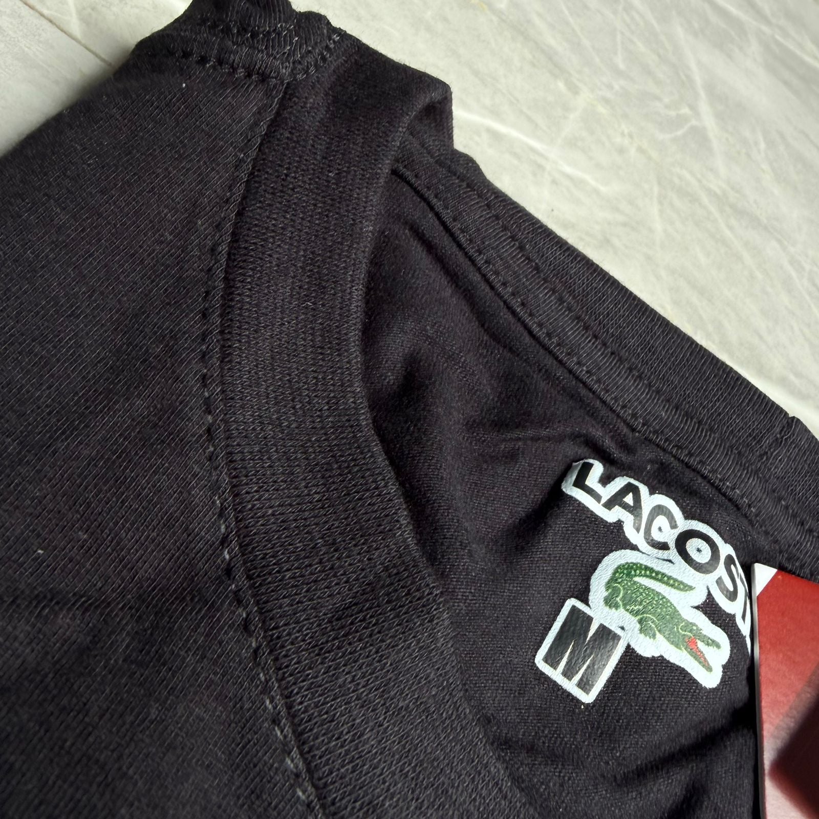 Camiseta Grife Lacoste Tennis X Novak Djokovic Preta com Verde