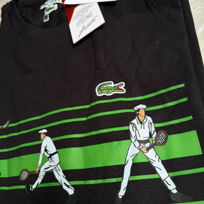 Camiseta Grife Lacoste Tennis X Novak Djokovic Preta com Verde