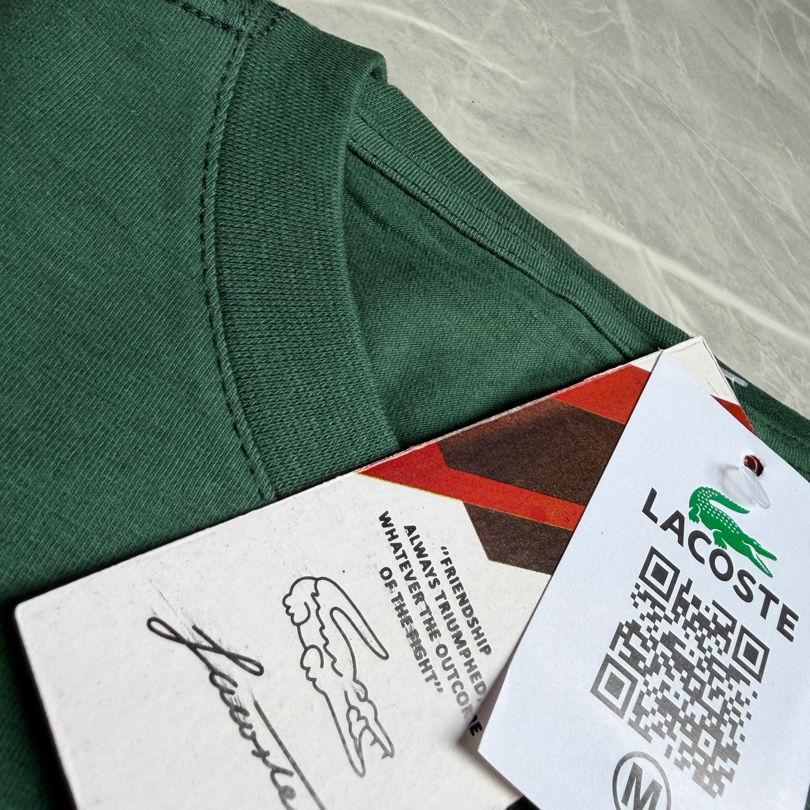 Camiseta Grife Lacoste Tennis X Novak Djokovic Verde com Branco