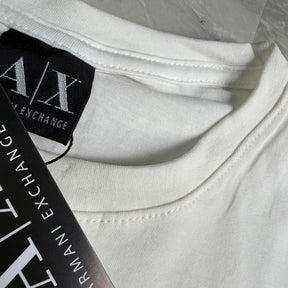 Camiseta Grife Emporio Armani EA7 Range Branca com Preto