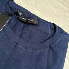 Camiseta Grife Giorgi Armani Águia Bordado Azul Marinho