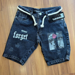 Bermuda Jeans Jogador “Never Forget” Silnar