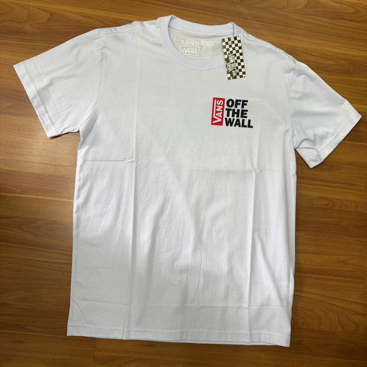 Camiseta Grife Vans Off The Wall Branca