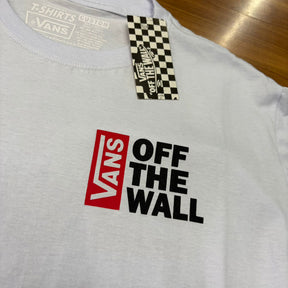 Camiseta Grife Vans Off The Wall Branca
