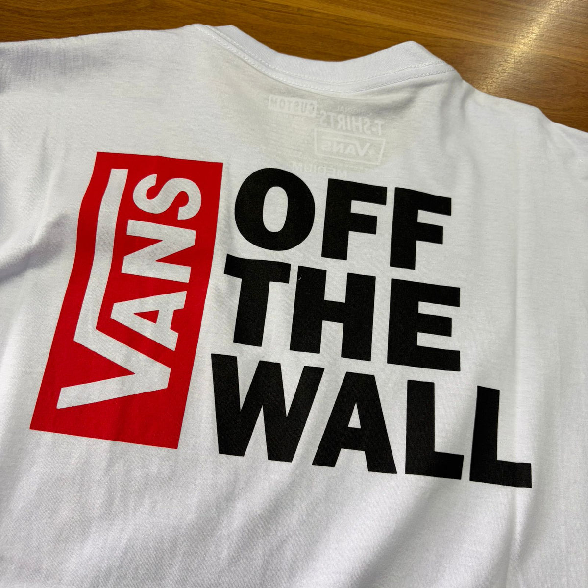 Camiseta Grife Vans Off The Wall Branca
